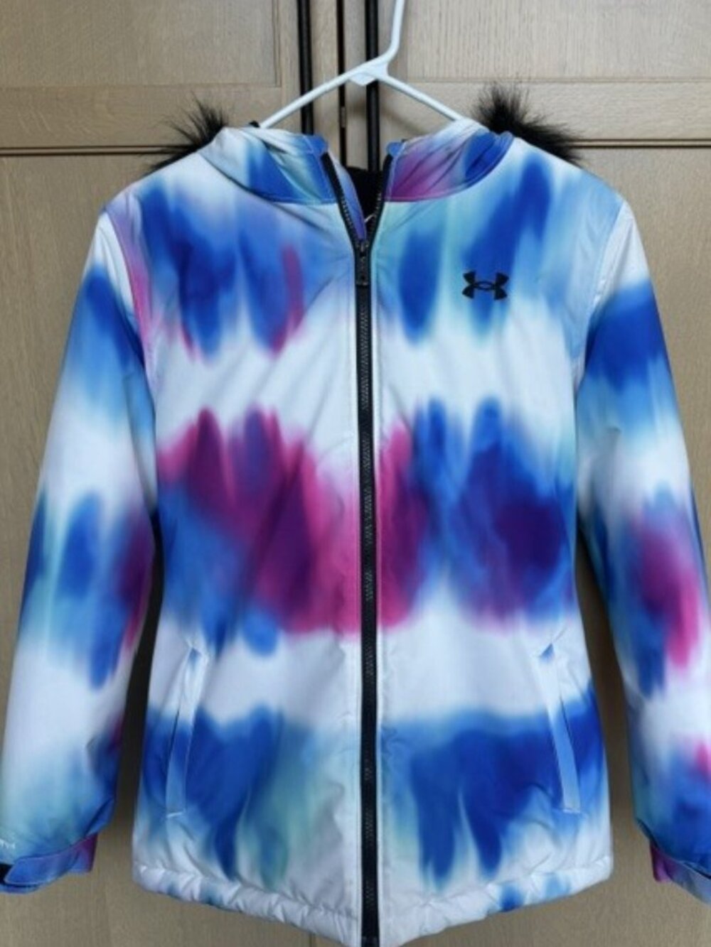 Girls' Under Armour Printed Laila Fur Trim Parka Jacket
